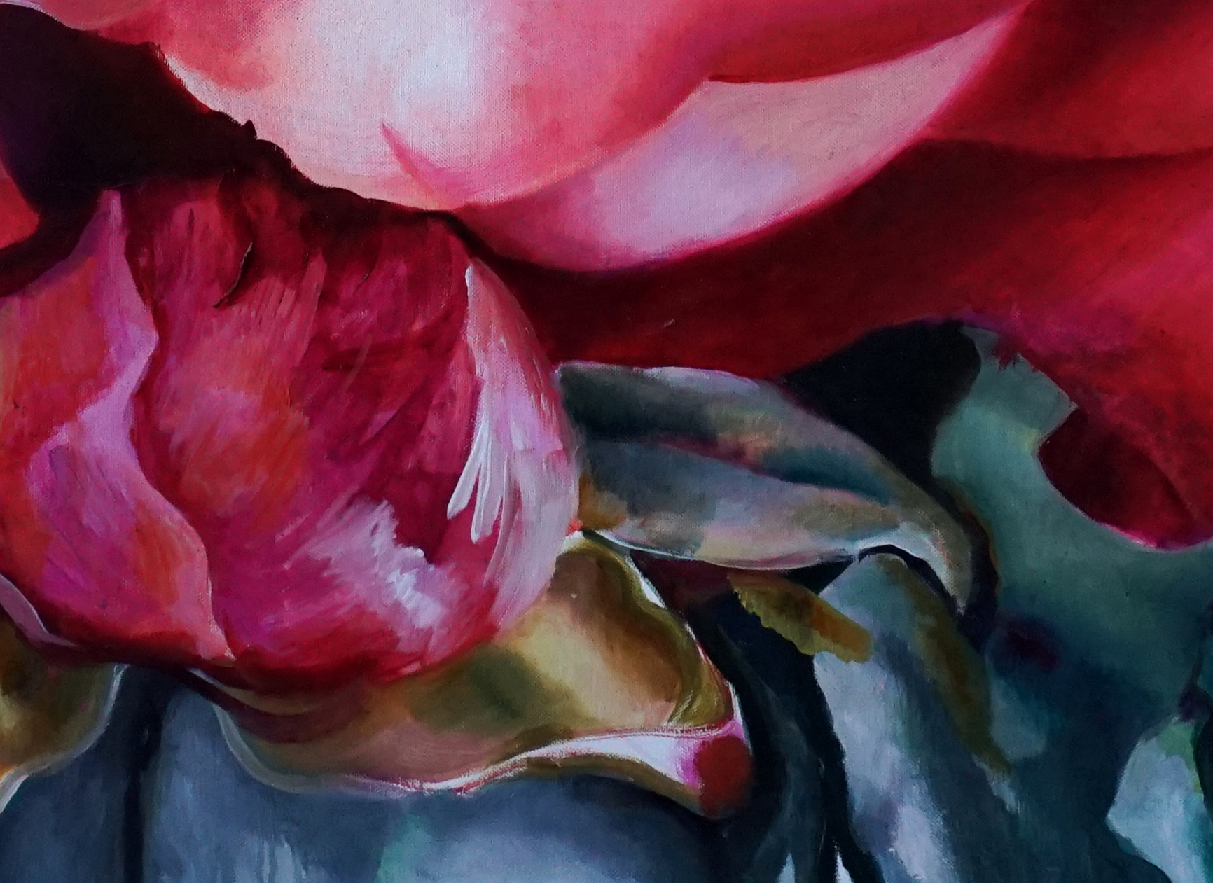 "Rose." Artist Olga Grechina. Painting.